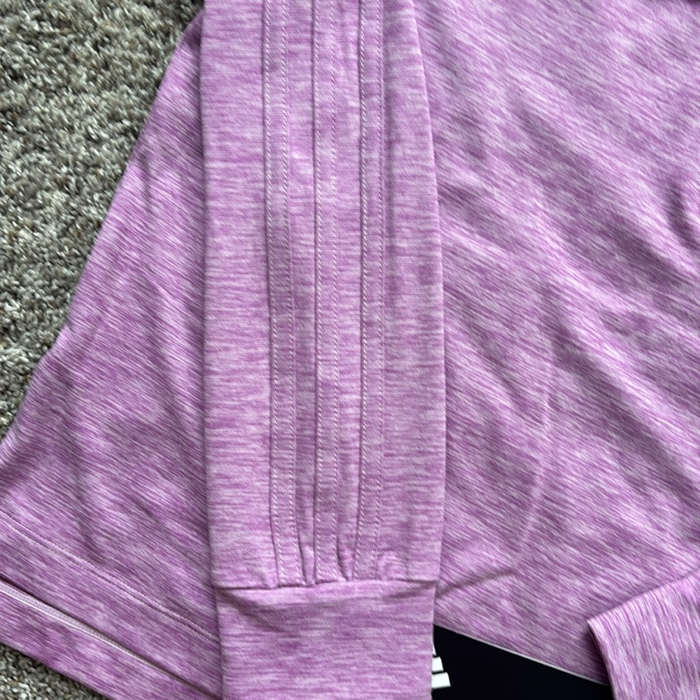 NWT Girls Adidas Purple Long Sleeve Tee - Picture 6 of 9